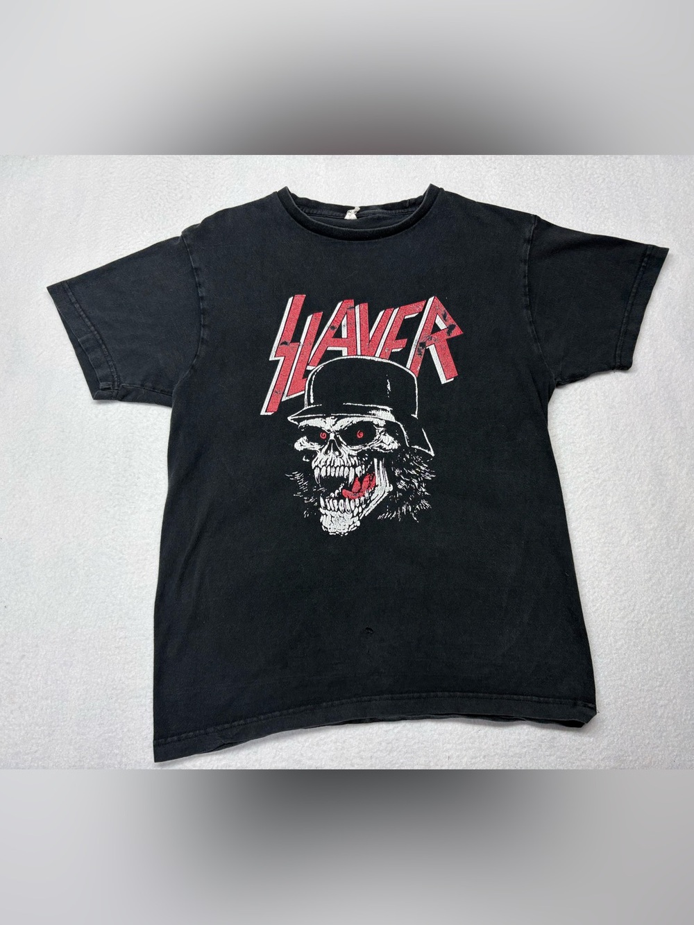 Vintage 90's Slayer Slaytanic Promo Shirt Size Small/ Medium Rock Metal Black